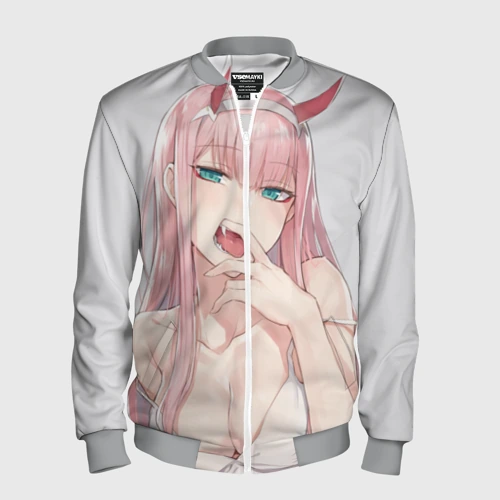 Мужской бомбер 3D Ahegao Zero Two