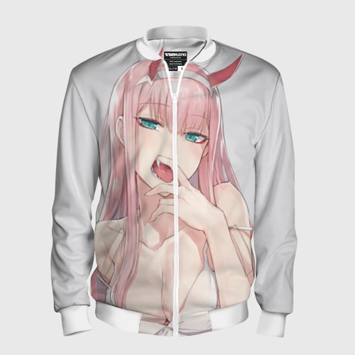 Мужской бомбер 3D Ahegao Zero Two