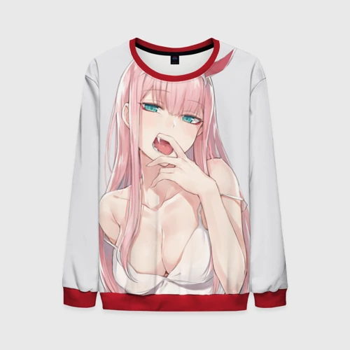 Мужской свитшот 3D Ahegao Zero Two