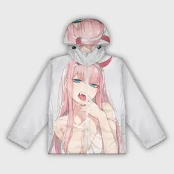 Женская ветровка 3D Ahegao Zero Two