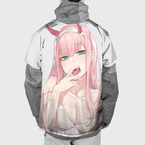 Накидка на куртку 3D Ahegao Zero Two, цвет 3D печать - фото 2