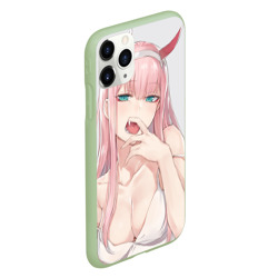 Чехол для iPhone 11 Pro матовый Ahegao Zero Two - фото 2