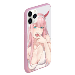 Чехол для iPhone 11 Pro Max матовый Ahegao Zero Two - фото 2