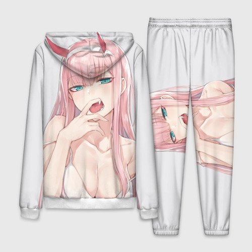 Мужской костюм 3D Ahegao Zero Two, цвет белый - фото 2