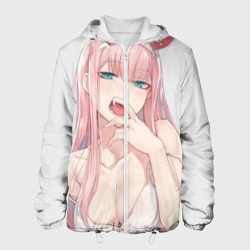 Мужская куртка 3D Ahegao Zero Two