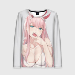 Женский лонгслив 3D Ahegao Zero Two