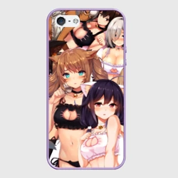 Чехол для iPhone 5/5S матовый Эччи гарем