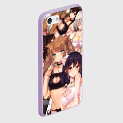 Чехол для iPhone 5/5S матовый Эччи гарем - фото 2