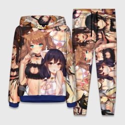 Женский костюм с толстовкой 3D Эччи гарем