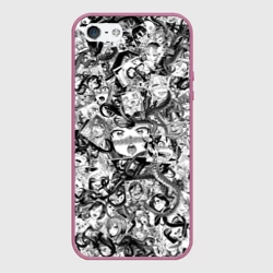 Чехол для iPhone 5/5S матовый Ахегао с щупальцами