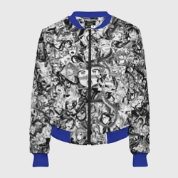 Женский бомбер 3D Ахегао с щупальцами