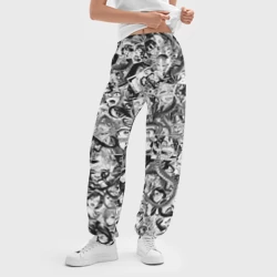 Женские джоггеры оверсайз 3D Ахегао с щупальцами - фото 2