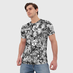 Мужская футболка 3D Ахегао с щупальцами - фото 2