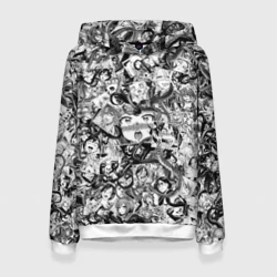 Женская толстовка 3D Ахегао с щупальцами