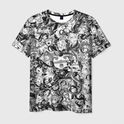 Ахегао с щупальцами – Мужская футболка 3D с принтом купить со скидкой в -26%