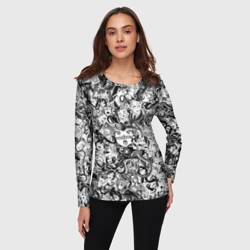 Женский лонгслив 3D Ахегао с щупальцами - фото 2