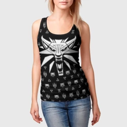 Женская майка 3D Ведьмак the Witcher Геральт - фото 2