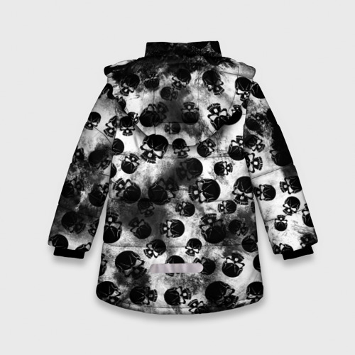 Зимняя куртка для девочек 3D с принтом Князь, вид сзади #1