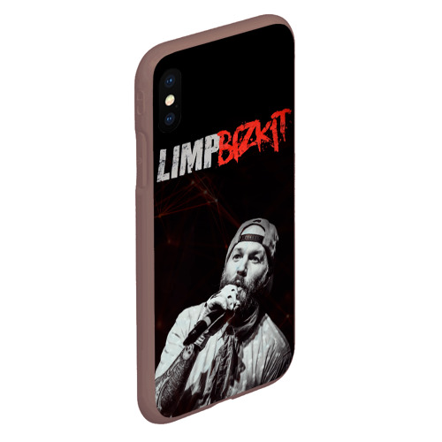 Чехол для iPhone XS Max матовый Limp Bizkit, цвет коричневый - фото 3