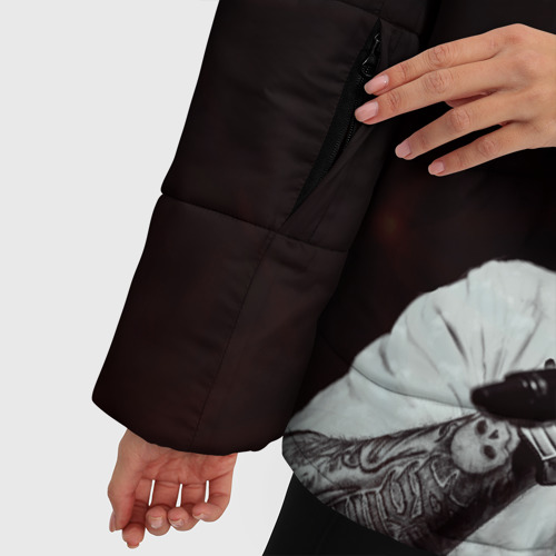 Женская зимняя куртка Oversize Limp Bizkit, цвет светло-серый - фото 6