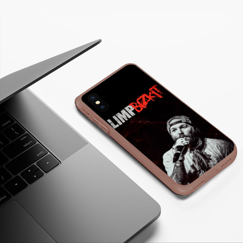 Чехол для iPhone XS Max матовый Limp Bizkit, цвет коричневый - фото 5