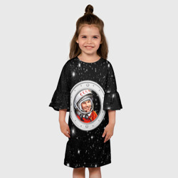 Детское платье 3D Юрий Гагарин звездное небо - фото 2