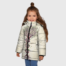 Зимняя куртка для девочек 3D Дерево жизни - фото 2