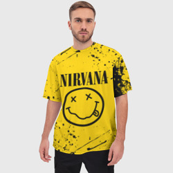 Мужская футболка oversize 3D Nirvana - фото 2