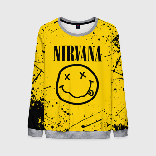 Мужской свитшот 3D Nirvana, цвет меланж