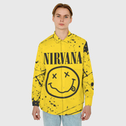 Мужская рубашка oversize 3D Nirvana - фото 2