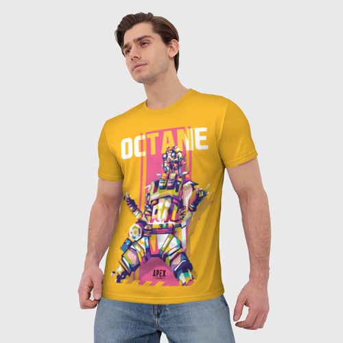 Мужская футболка 3D Apex Legends Octane, цвет 3D печать - фото 3