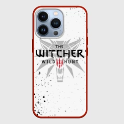 Чехол для iPhone 13 Pro Ведьмак волк брызги красок the Witcher
