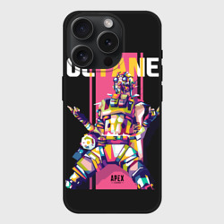 Чехол силиконовый для Apple iPhone 15 Pro матовый Apex Legends Octane
