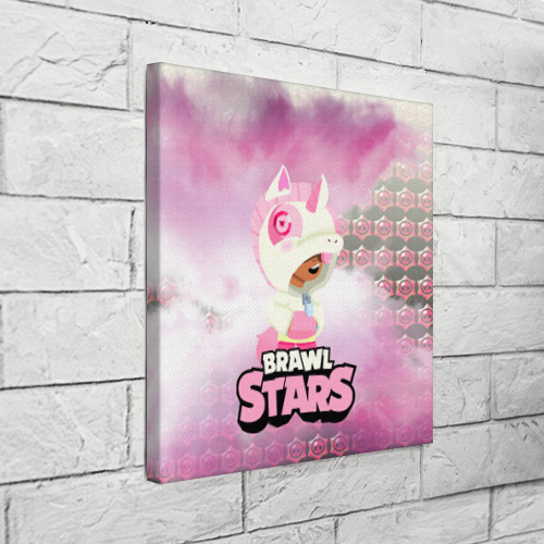 Холст квадратный Leon Unicorn Brawl Stars, цвет 3D печать - фото 3