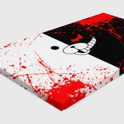 Холст прямоугольный Monokuma мордочка и брызги - фото 3