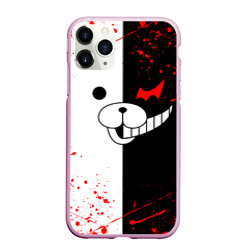 Чехол для iPhone 11 Pro Max матовый Monokuma мордочка и брызги