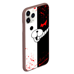 Чехол для iPhone 11 Pro матовый Monokuma мордочка и брызги - фото 2