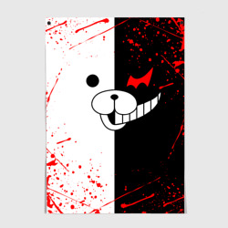 Постер Monokuma мордочка и брызги