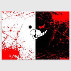 Поздравительная открытка Monokuma мордочка и брызги