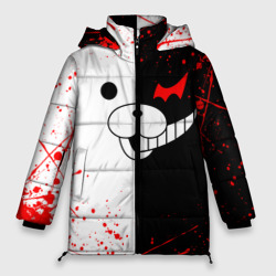 Женская зимняя куртка Oversize Monokuma мордочка и брызги