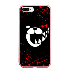 Чехол для iPhone 7Plus/8 Plus матовый Monokuma красные брызги