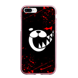 Чехол для iPhone 7Plus/8 Plus матовый Monokuma красные брызги