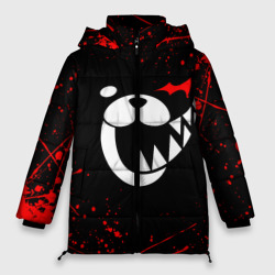 Женская зимняя куртка Oversize Monokuma красные брызги