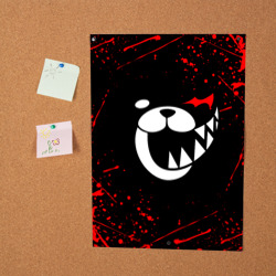 Постер Monokuma красные брызги - фото 2