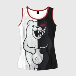 Женская майка 3D Монокума схватился за живот