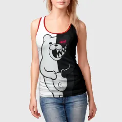 Женская майка 3D Монокума схватился за живот - фото 2