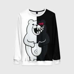 Женский свитшот 3D Монокума схватился за живот