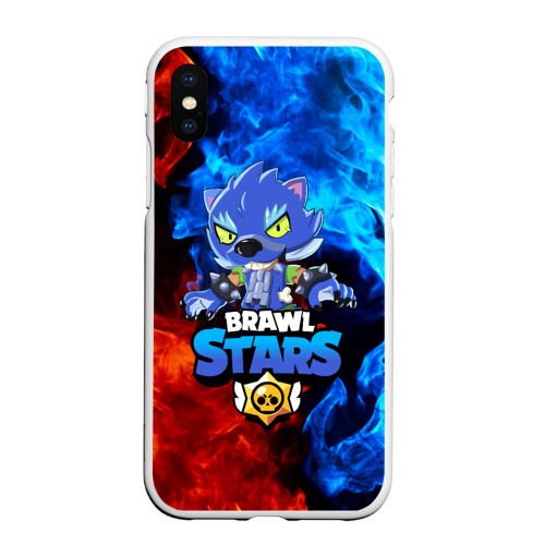 Чехол для iPhone XS Max матовый Brawl Stars Leon Леон оборотень