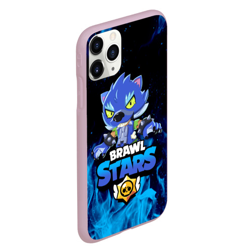 Чехол для iPhone 11 Pro матовый Brawl Stars Leon Леон оборотень, цвет розовый - фото 3