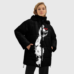 Женская зимняя куртка Oversize MONOKUMA в темноте - фото 2